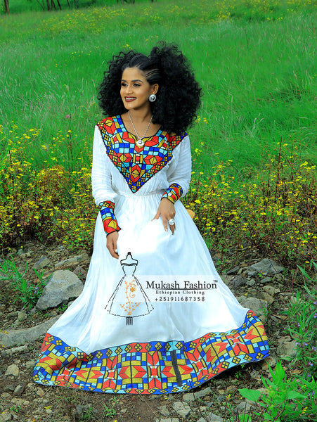 2019 New Ethiopian traditional dress 2019 New Ethiopian traditional dress