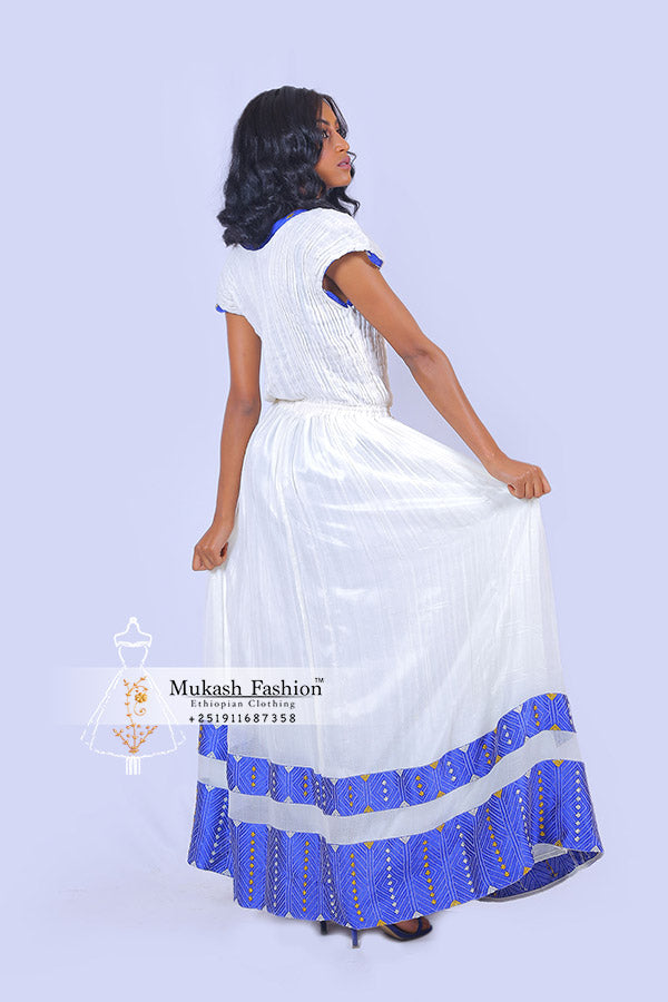 Blue meskel habesha clothing Blue meskel habesha clothing
